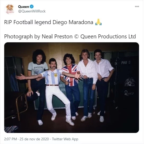 Atletas e artistas lamentam morte do craque Diego Maradona - imagem 30025