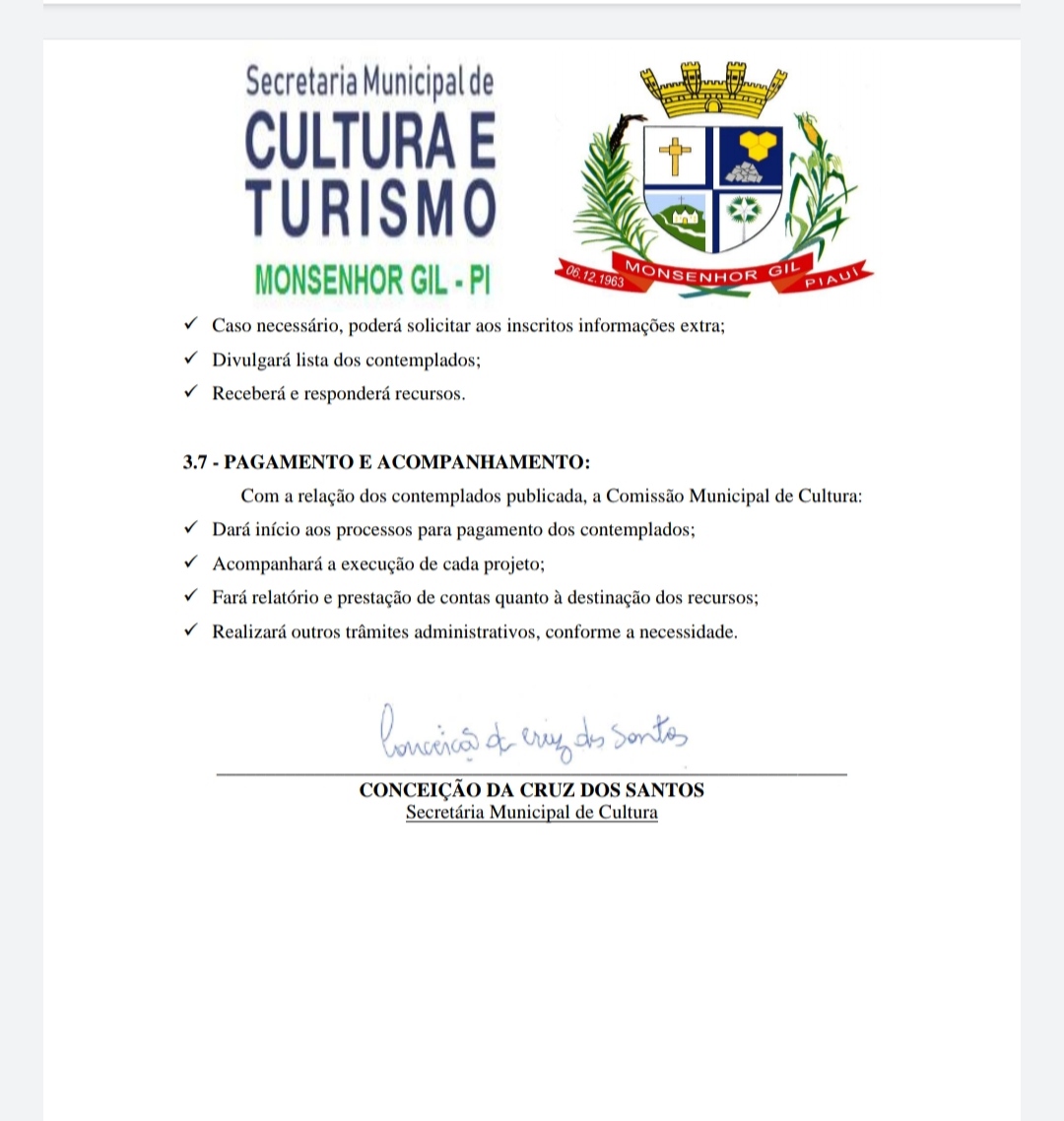 Monsenhor Gil dá início ao pagamento dos beneficiários do Auxílio Emergencial da Cultura - Lei Aldir Blanc - Imagem 9