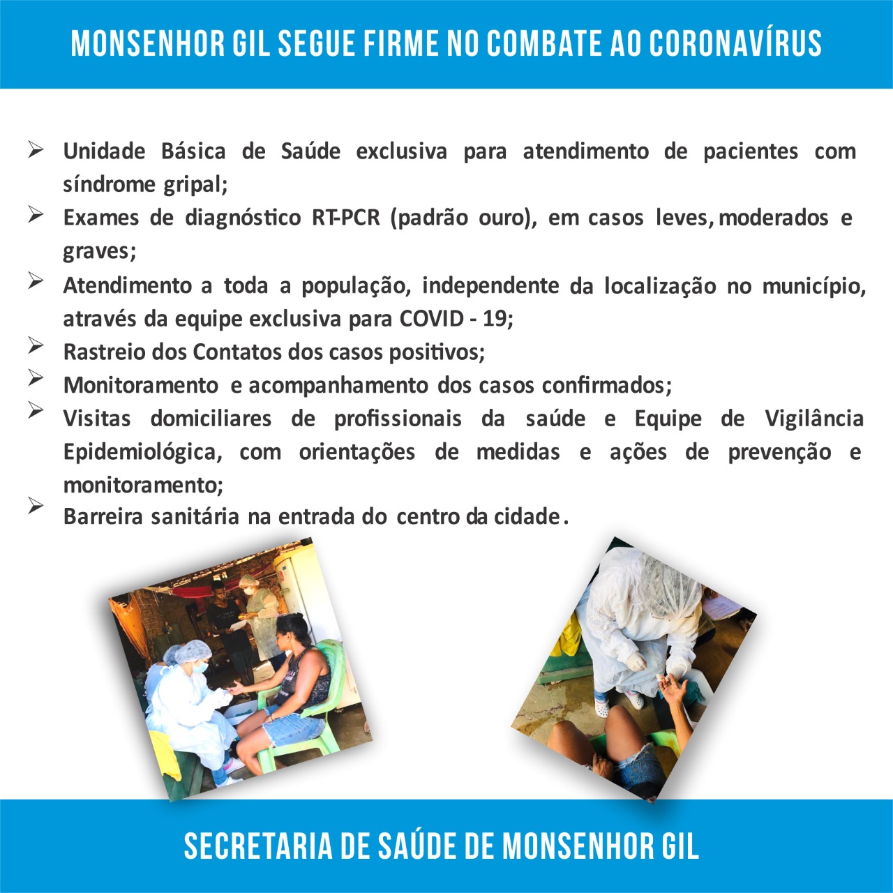 Monsenhor Gil continua firme no combate ao Covid-19 - Imagem 9