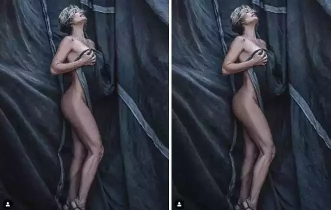 Aos 46 anos, Flávia Alessandra posa nua coberta só por lençol; fotos - imagem 30797