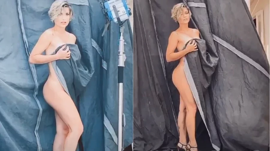 Aos 46 anos, Flávia Alessandra posa nua coberta só por lençol; fotos - imagem 30794
