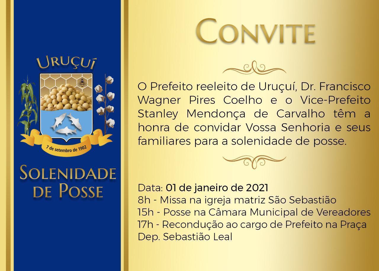 Solenidade de recondução do mandato do Dr. Wagner Coelho acontece dia 01º - Imagem 1