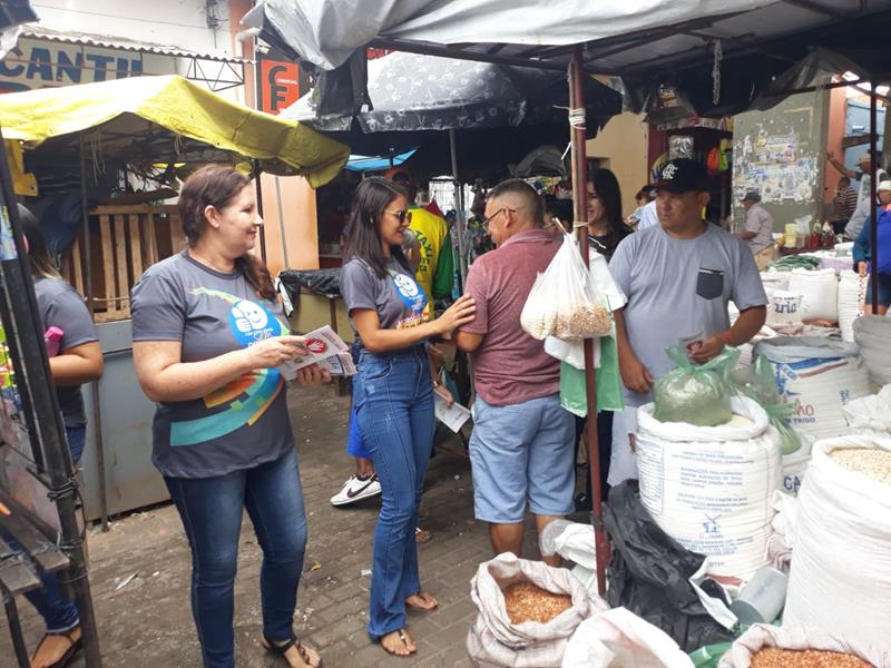 Município realiza mobilização com panfletagem no centro da cidade - Imagem 8