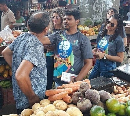 Município realiza mobilização com panfletagem no centro da cidade 