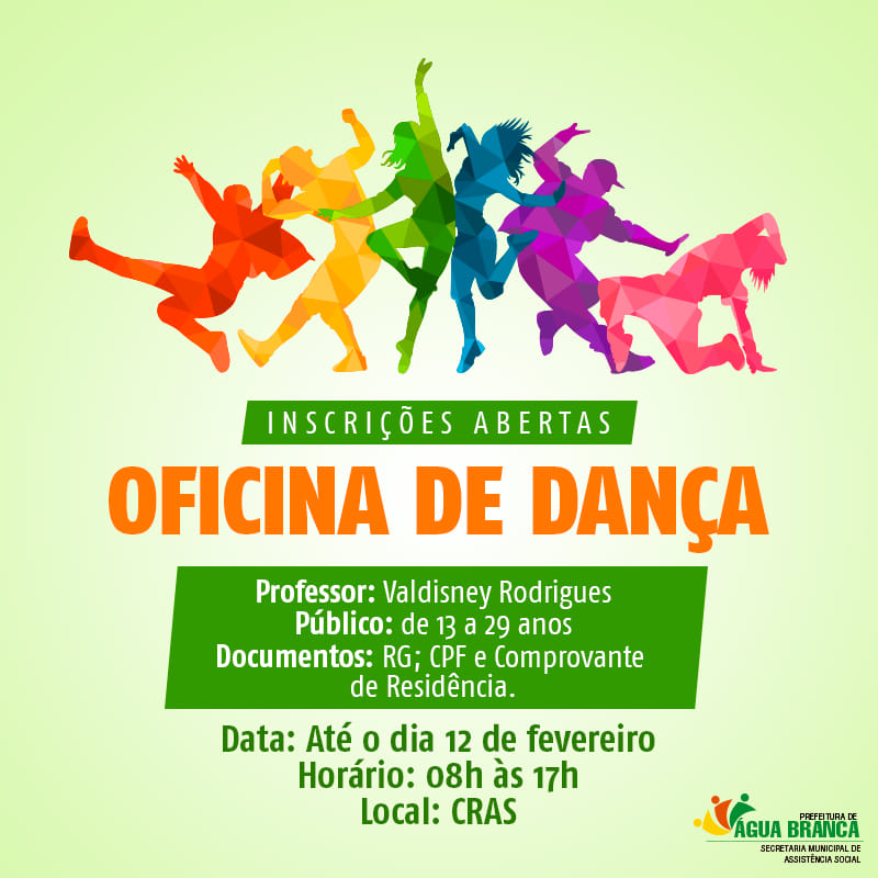 Prefeitura de Água Branca abre vagas para Oficina de Dança no CRAS - Imagem 1