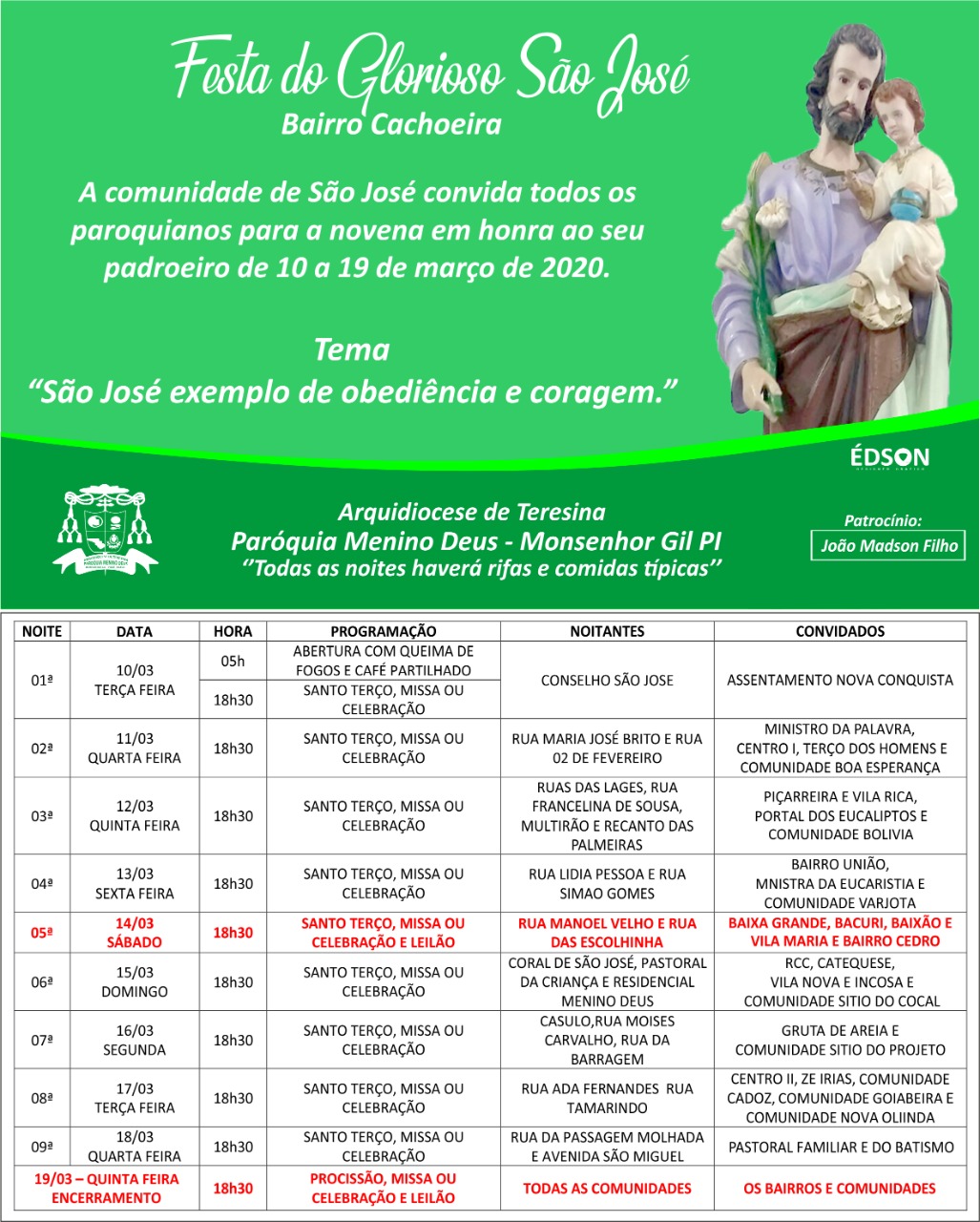 Respeito pelas manifestações religiosas do município  - Imagem 8