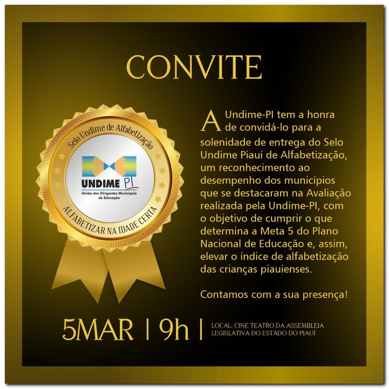 O Município de Inhuma recebeu o SELO UNDIME de Alfabetização - Imagem 6