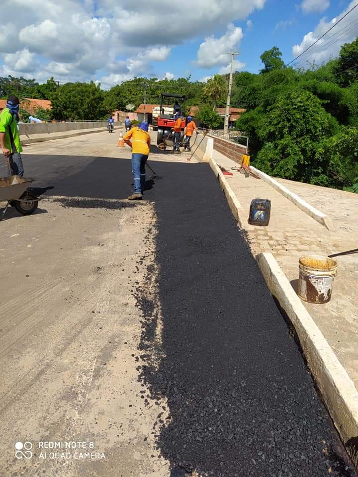 Ponte: Obras chegam em sua fase final em Monsenhor Gil - Imagem 1