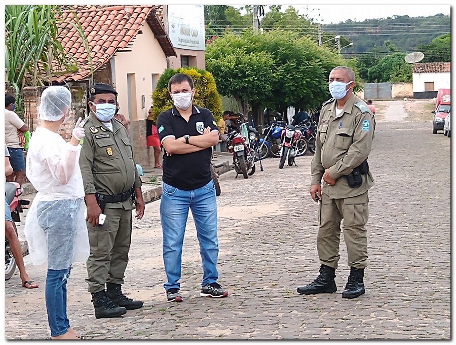 Equipe da Saúde, Polícia Militar e Polícia Civil realizam trabalho de orientação em Inhuma - Imagem 3