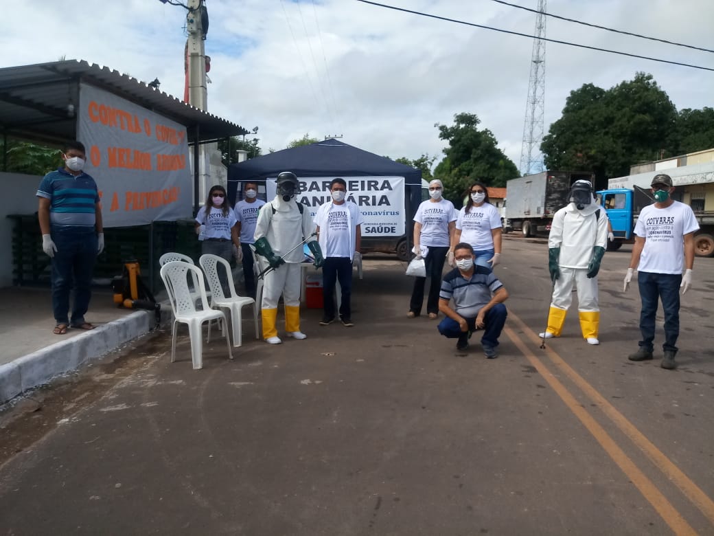 A Prefeitura de Coivaras monta barreira sanitária para conscientizar, higienizar veículos e entregar máscara aos que entram na cidade - Imagem 4