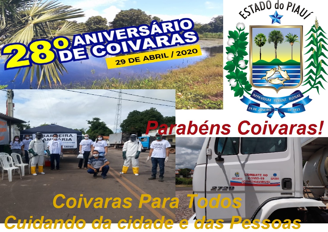 Aniversário da Coivaras: 28 anos da cidade, amanhã, dia 29 de Abril. Parabéns Coivaras! - Imagem 1