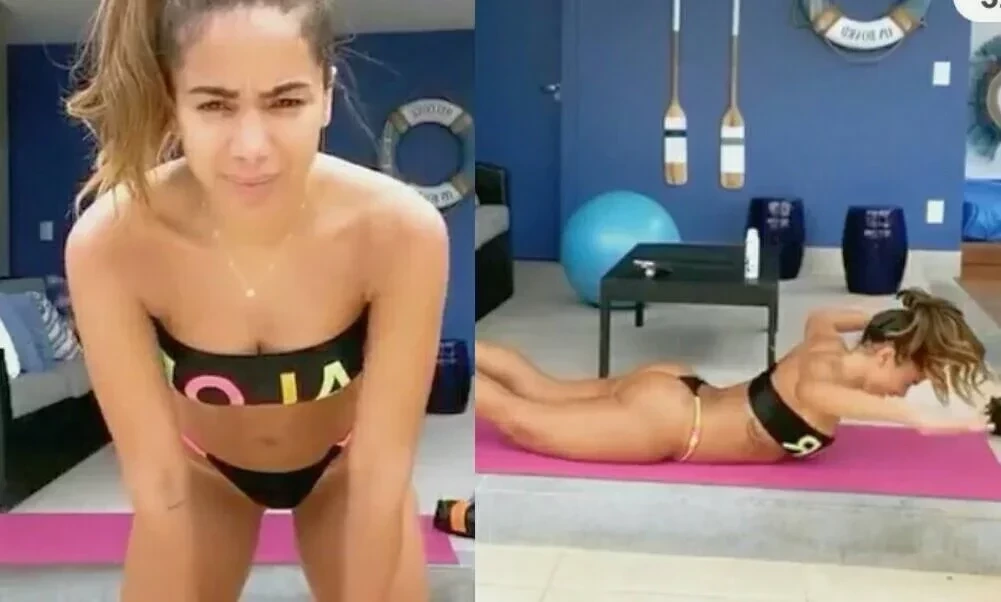 De fio dental, Anitta publica cliques sensuais ao se exercitar; fotos - imagem 20528