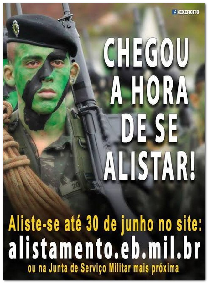 Chegou a hora de se Alistar! - Imagem 1