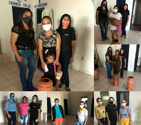 Prefeitura entrega filtros de barro para famílias do Programa Criança Feliz