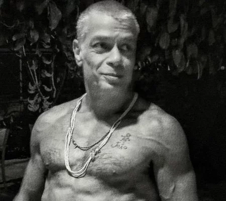 Personal posta foto de Fábio Assunção e veias saltadas chamam atenção