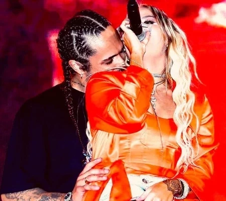 Luisa Sonza ganha 'chega mais' de Vitão durante show drive-in; fotos