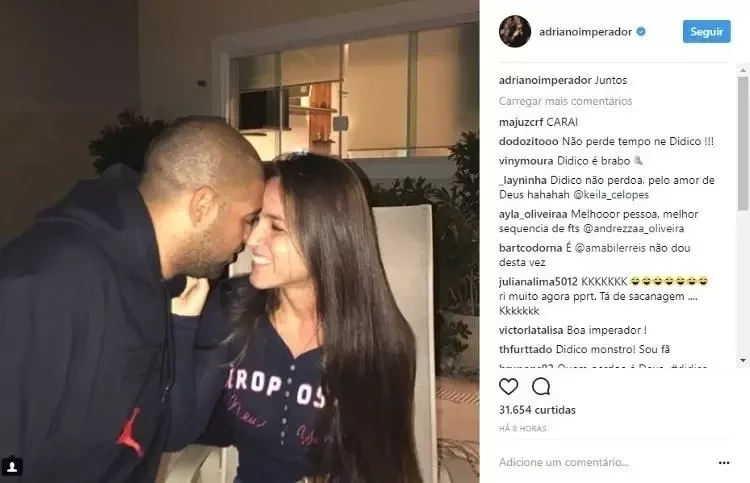 Atriz, bailarina e noivado: os últimos affairs de Adriano Imperador - imagem 22683