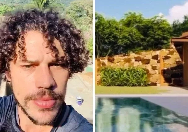 José Loreto mostra como ficará obra na piscina de sua casa; fotos - imagem 24024