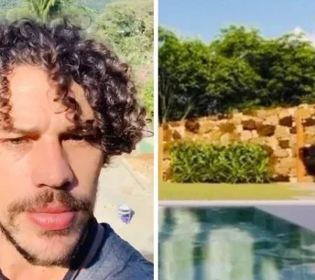 José Loreto mostra como ficará obra na piscina de sua casa; fotos