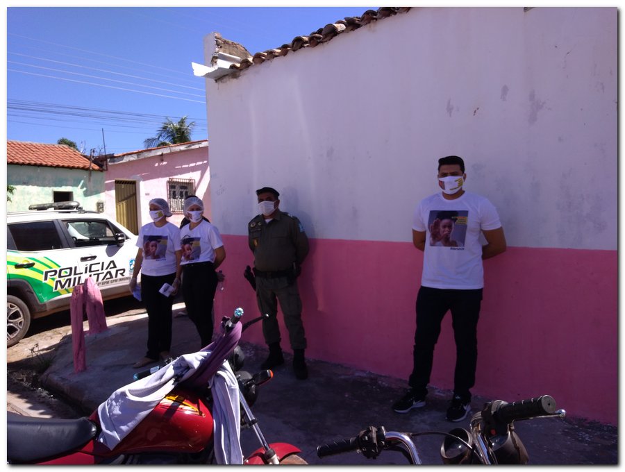 Campanha sinal vermelho contra a violência doméstica em Inhuma-Piauí - Imagem 6