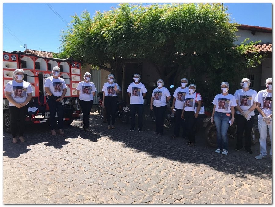 Campanha sinal vermelho contra a violência doméstica em Inhuma-Piauí