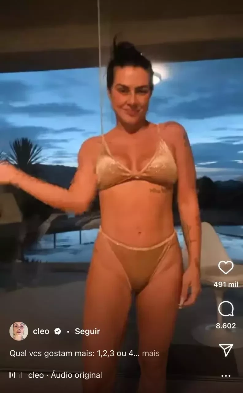 Cleo mostra coleção de roupas íntimas e ganha elogios por boa forma - imagem 31826