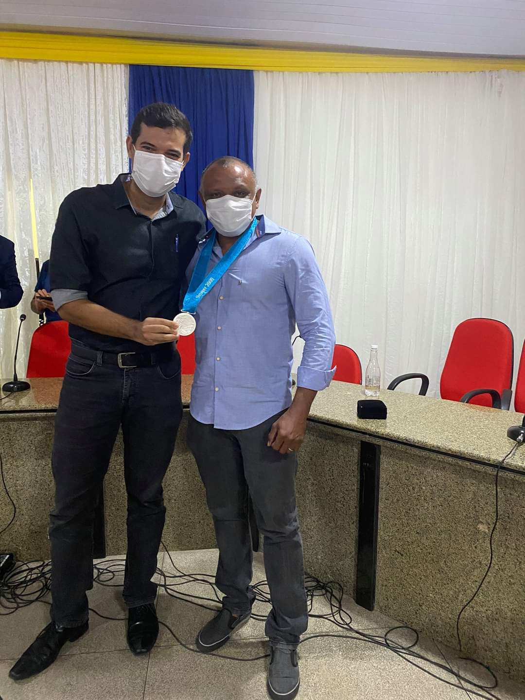 Prefeito João Luiz se reúne com atleta olímpico Cláudio Roberto e outras personalidades do Atletismo - Imagem 9