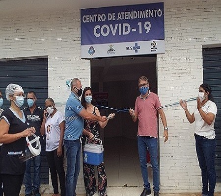 Milton Brandão: Inaugura Centro de Atendimento a Covid-19 com vacinação para 29 funcionários da saúde