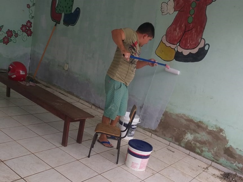 Milton Brandão: Município realiza limpeza nos colégios - Imagem 1