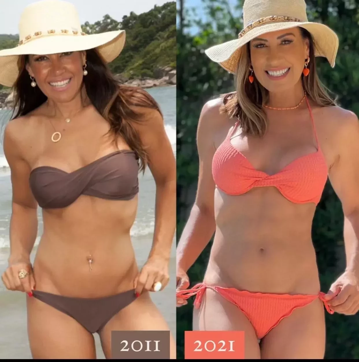 Solange Frazão posta foto aos 48 e 58 anos e choca web; fotos - imagem 32852