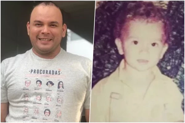 André Moura quando criança