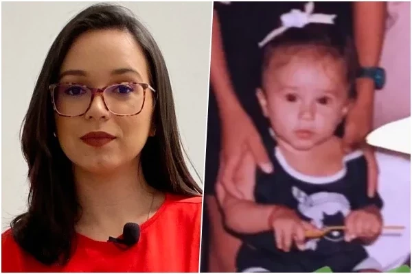 Apoliana Oliveira quando criança