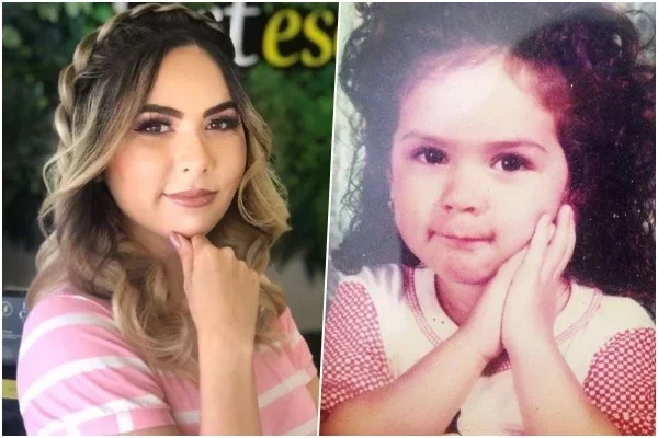 Isiane Gonçalves quando criança