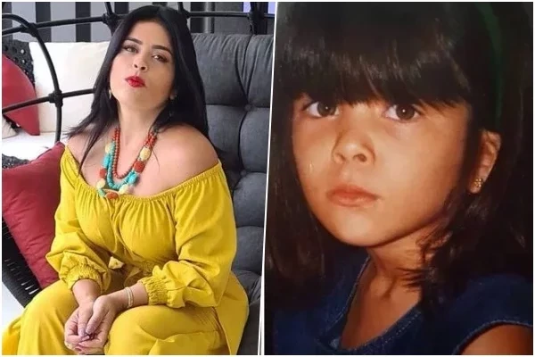 Mônica Freitas quando criança 