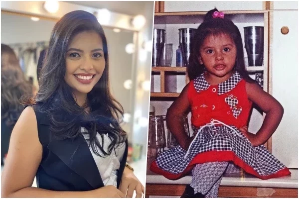 Karinne Santana quando criança