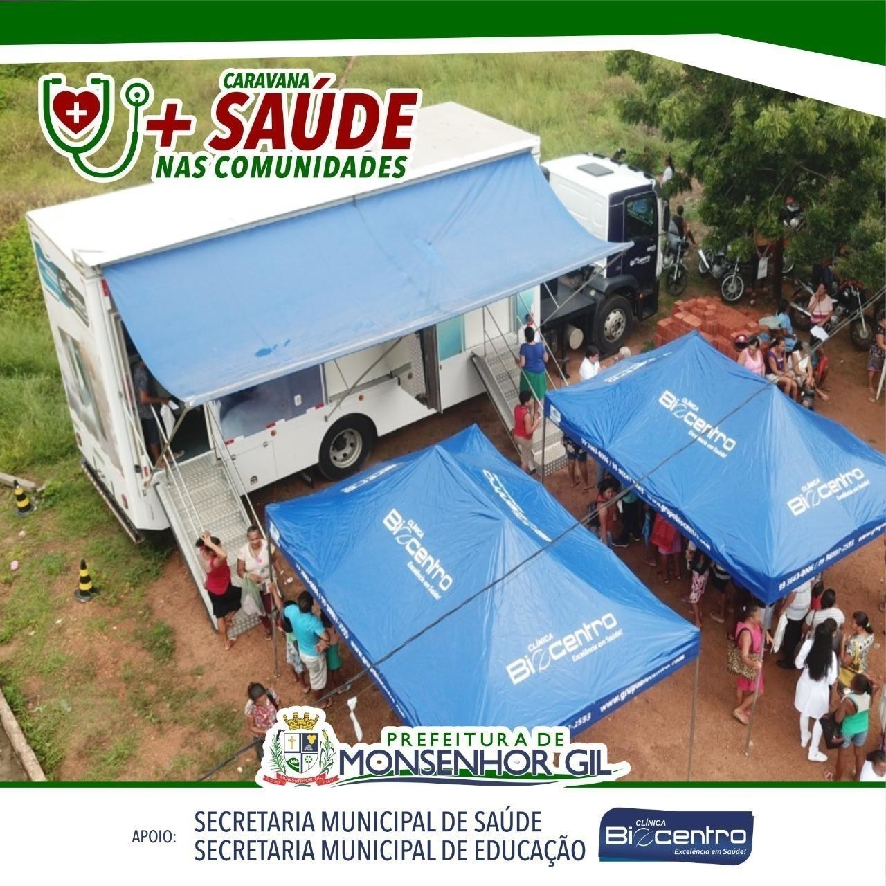 Prefeitura de Monsenhor Gil realiza o programa +Saúde na Comunidade