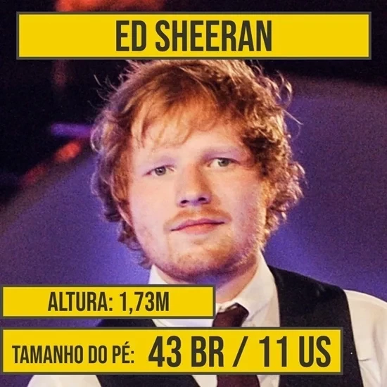 Conheça a lista dos famosos com pés grandes em relação á sua altura - imagem 56830