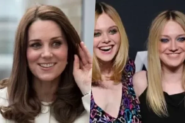 Kate Middleton e Dakota e Elle Fanning