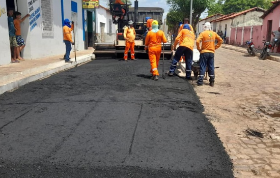 Nossa Senhora dos Remédios ganha nova pavimenta asfáltica