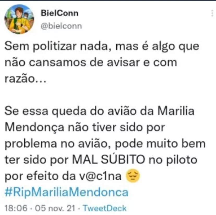 4 fakes news sobre a morte de Marília Mendonça; veja  - imagem 58354