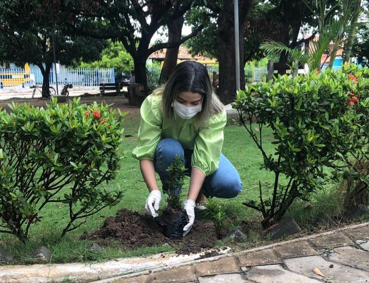 Seman realiza plano de arborização com plantio em praças municipais