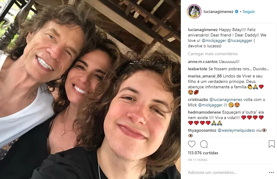 Luciana Gimenez e Mick Jagger