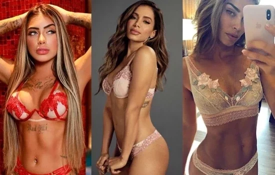 Veja as famosas que já foram clicadas em fotos sensuais apenas de lingerie