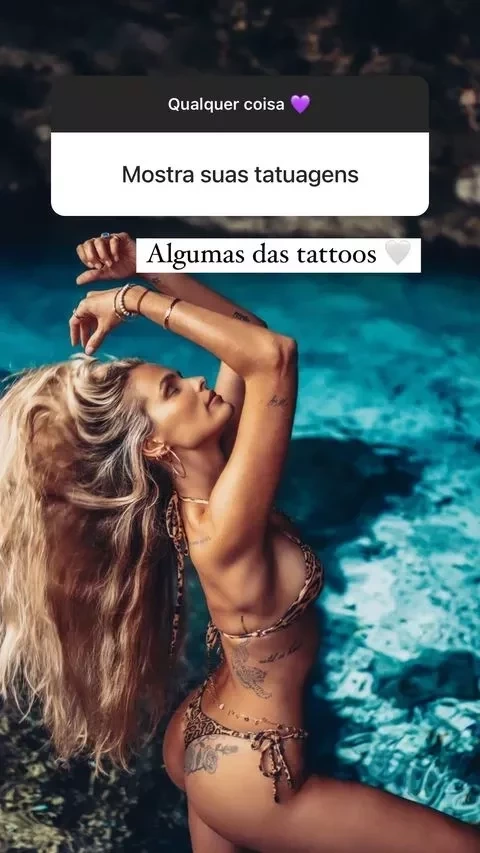 Após pedido, Yasmin Brunet exibe sua tattoo no bumbum a seguidores - imagem 33463