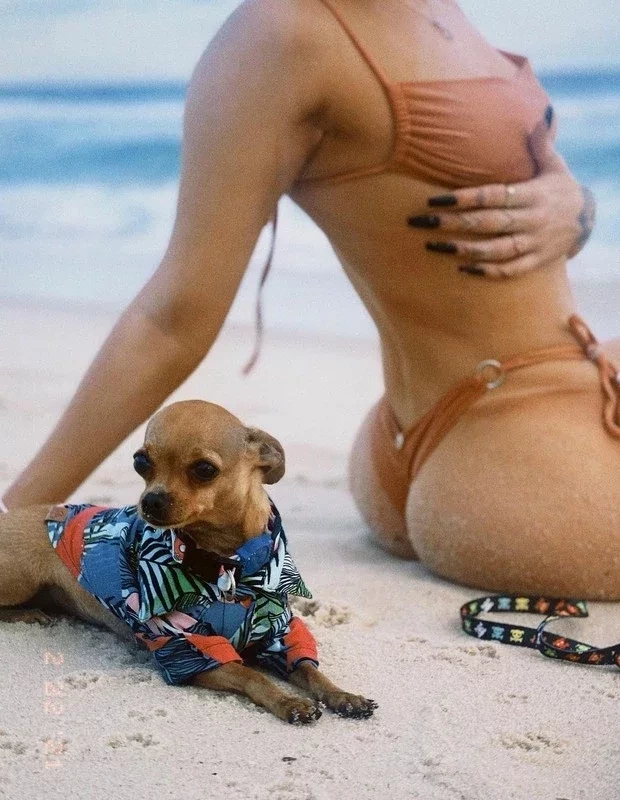 Luísa Sonza abre álbum de fotos em dia de praia com a cachorrinha  - imagem 33821