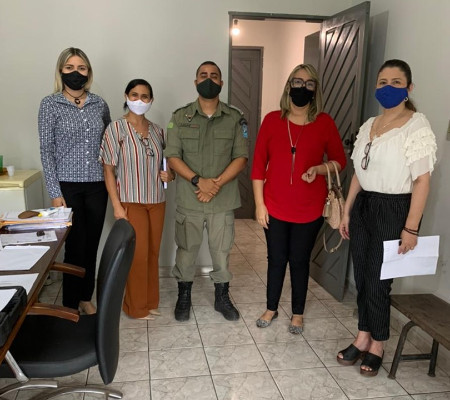 Reunião define parceria entre Executivo e Policia Militar no combate a covid