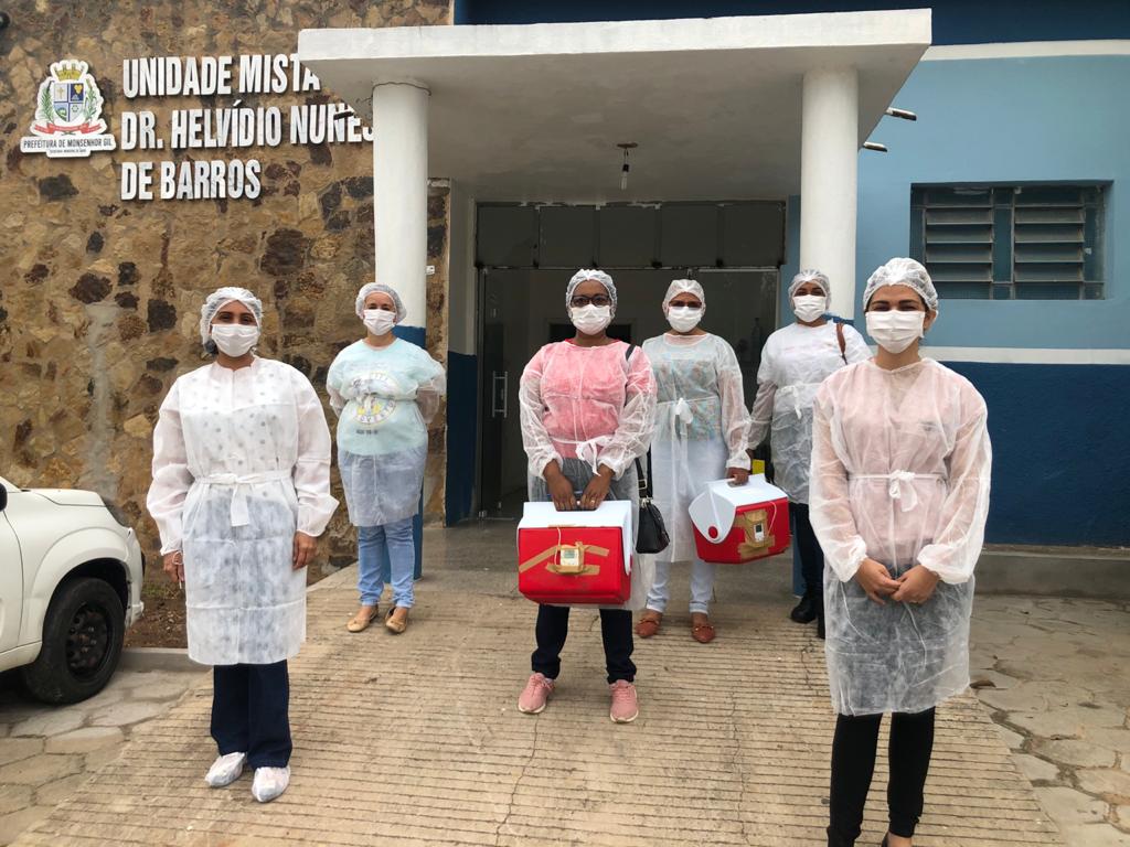 Prefeitura de Monsenhor Gil acelera vacinação contra a Covid-19. Meta vacinar todos idosos acima de 80 anos, hoje - Imagem 1