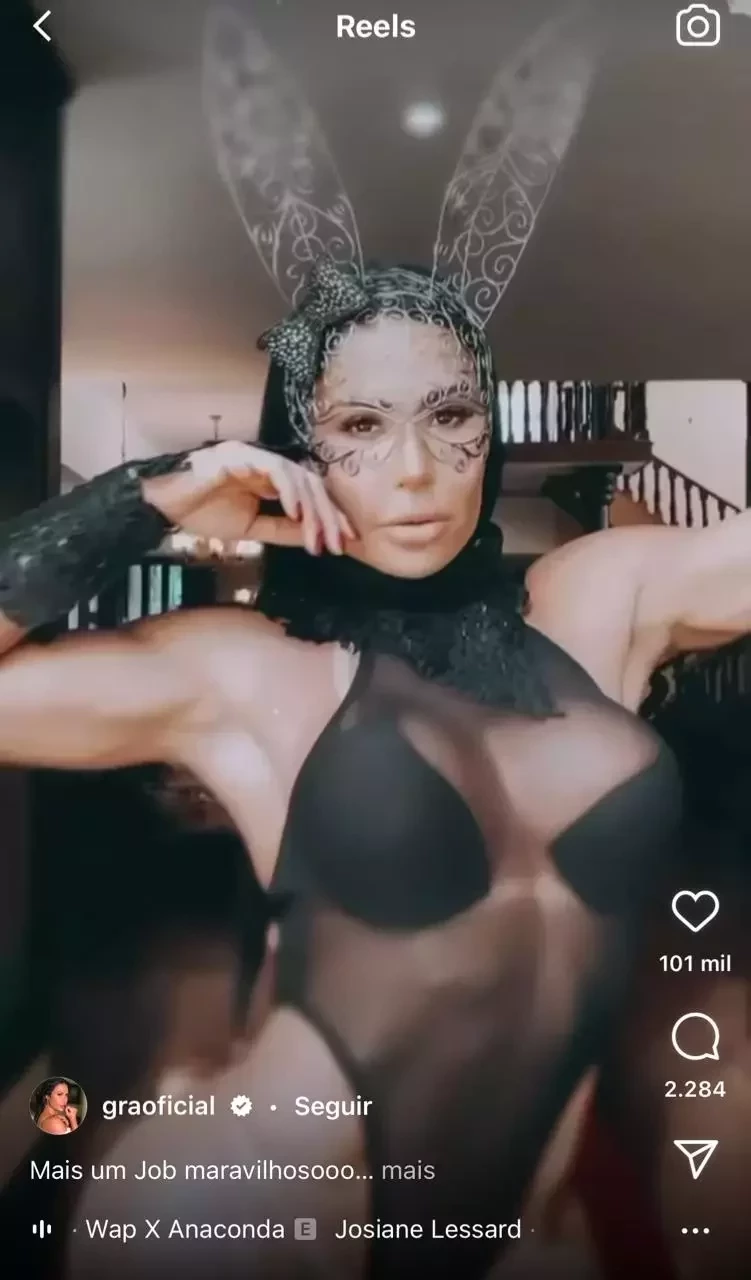 Sem calcinha e vestida de coelha, Gracyanne Barbosa faz ensaio sexy - imagem 35064