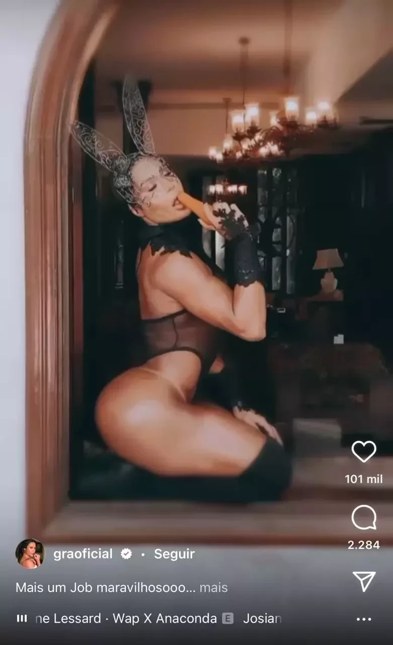 Sem calcinha e vestida de coelha, Gracyanne Barbosa faz ensaio sexy - imagem 35058