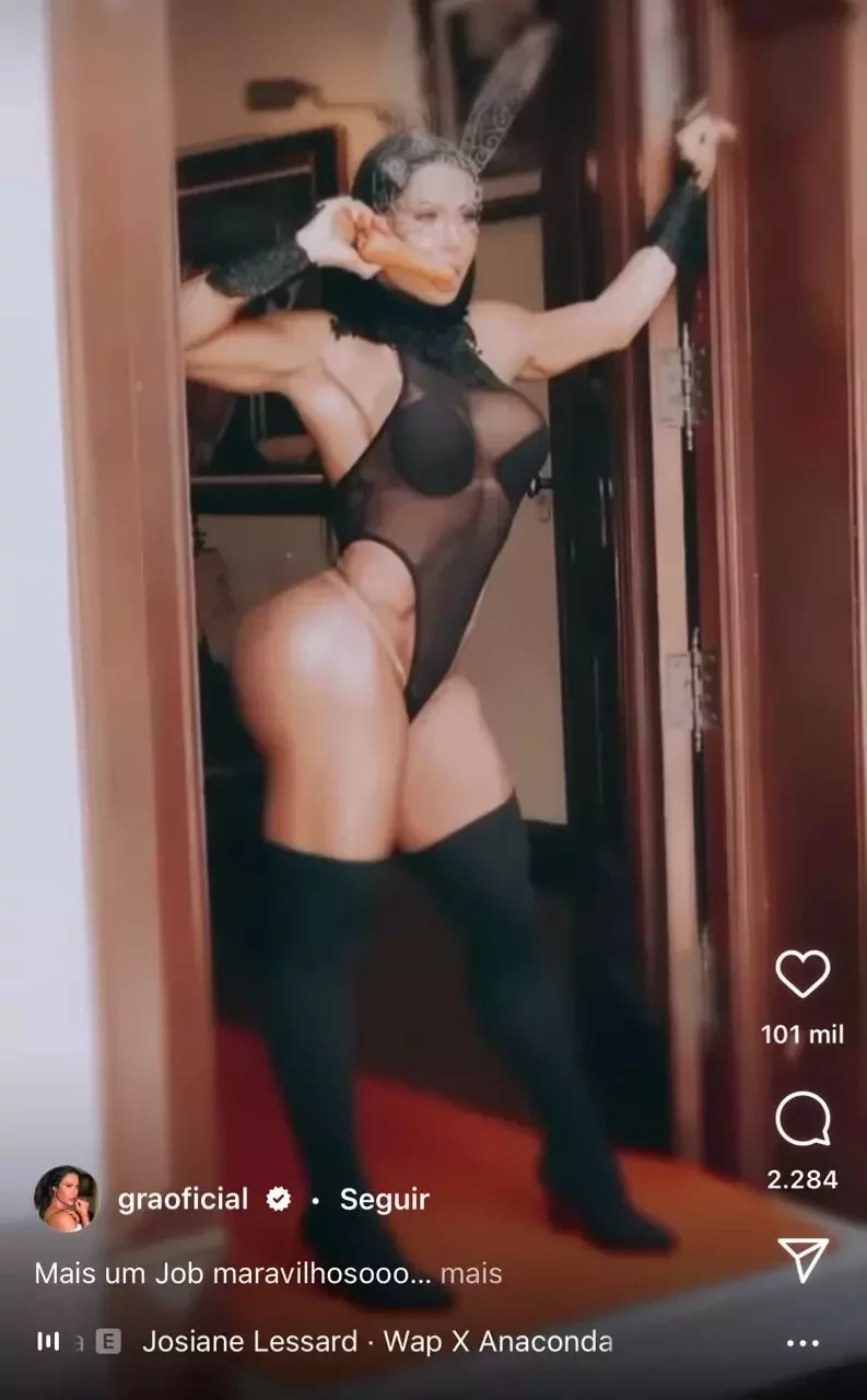 Sem calcinha e vestida de coelha, Gracyanne Barbosa faz ensaio sexy - imagem 35057